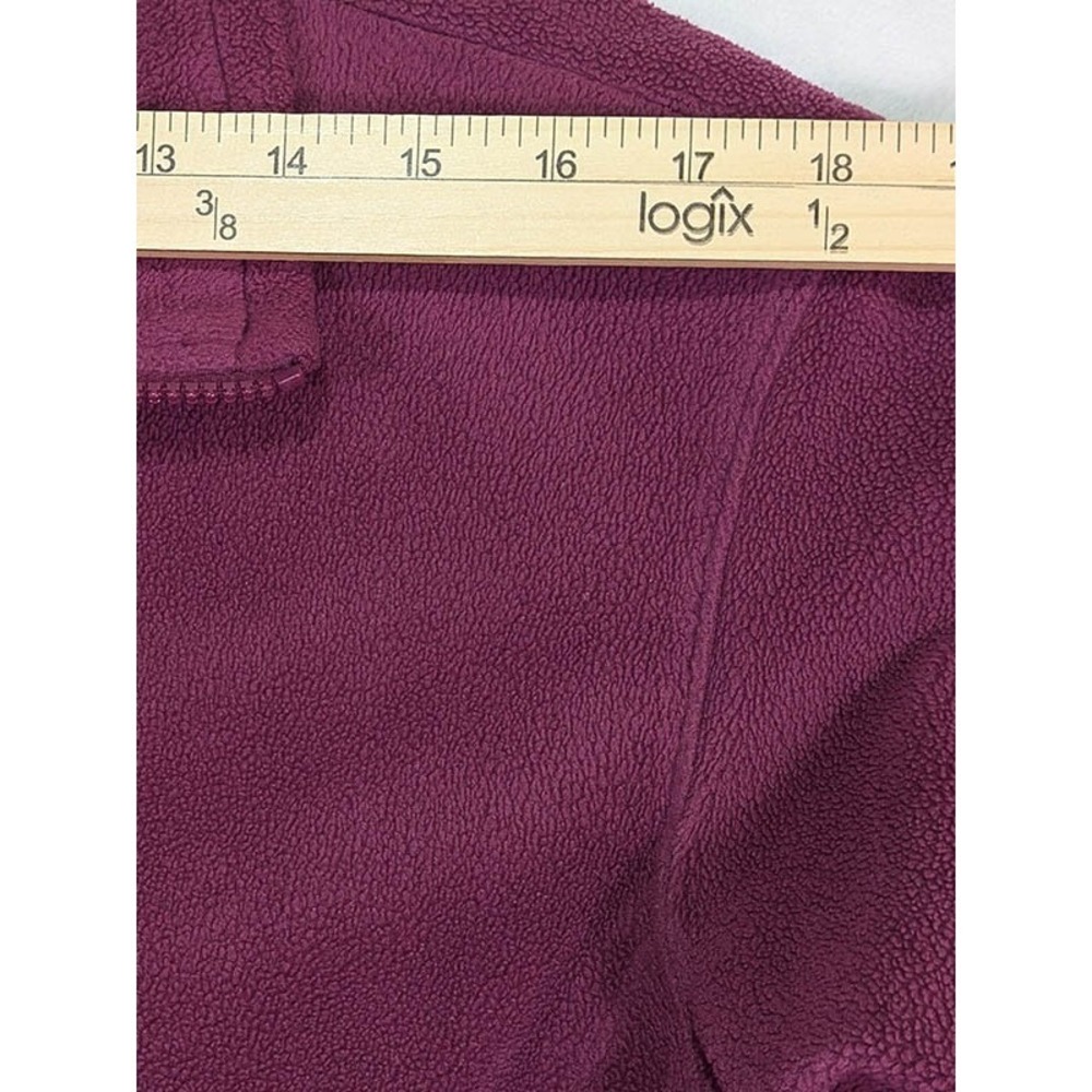 Columbia Full Zip Fleece Jacket Womens M Pink Cabincore Granola Girl Athleisure - Picture 6 of 11